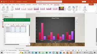 How To Insert Charts In Microsoft Power Point [upl. by Llerej]