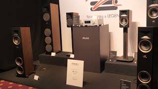 Martin Logan Motion Loudspeakers with AVM amplifier at Bristol HiFi show 2023 [upl. by Marron]