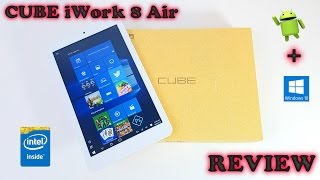 CUBE iWork8 Air Tablet REVIEW  Dual OS Windows 10 amp Android 51 [upl. by Stets]