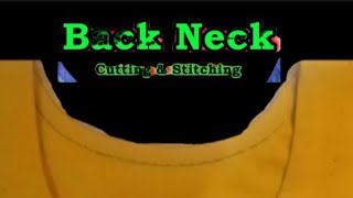 Back Neck Cutting amp Stitching For Beginners Class 4 By Stitching World [upl. by Alekal]