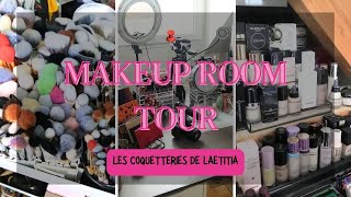 MAKEUP ROOM TOUR Edition 2023 Mes rangements et astuces organisation de ma Collection [upl. by Alaekim923]