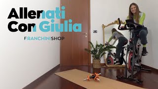 Allenamento cyclette da corsa e manubri Boudech con Giulia Moretti [upl. by Reivaz]