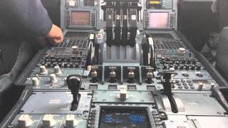 Airbus 340600 IBERIAMADBOG cockpit view HD 1080p [upl. by Attennod]