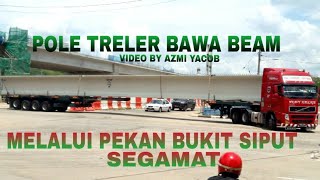 POLE TRELER  Membawa beam panjang [upl. by Landahl]