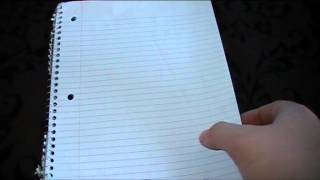 How to make a left handed Spiral Notebook [upl. by Olodort]