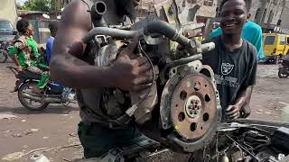 Street mechanics in Africa have a tough job [upl. by Tiphany]