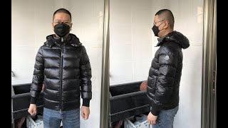 Moncler Short Down Jacket Try On Review [upl. by Pompea690]