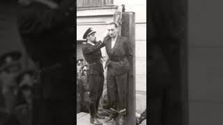 Execution of Heinrich Jöckel kommandant of the LIttle Fortress  26 October 1946 shorts [upl. by Bakerman]