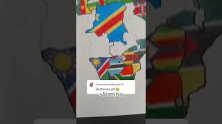 Drawing Africa part 27  NAMIBIA and BOTSWANA map africa namibia botswana bechuanaland [upl. by Namruht420]