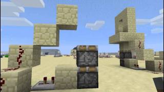 Minecraft Simplest Vertical Piston Door 17 [upl. by Indyc]