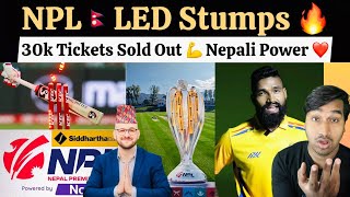 NPL Led Stumps  NO DRS In NPL  Tickets Sold Out Nepali Fans Power [upl. by Lefty36]