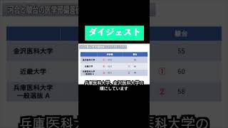 ダイジェスト 河合と駿台の医学部偏差値ランキングを比べてみた shorts [upl. by Mouldon677]