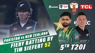 Fiery Batting By Tim Seifert 52  Pakistan vs New Zealand  5th T20I 2024  PCB  M2E2U [upl. by Atsiuqal]