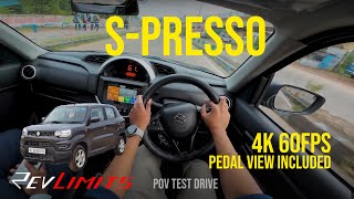 2023 MARUTI SUZUKI SPRESSO VXI   998CC 6571bhp  POV Test Drive 87  RevLimits  DJI Action4 [upl. by Esiouqrut661]