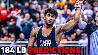 Predictions For 184 Lb NCAA Champion And All Americans [upl. by Eimak]