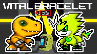 Digimon  Vital Bracelet Digital Monster Lab smartphone App is out バイタルブレスラボ [upl. by Yelnek]