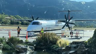 Air Canada Dash 8 Parking at Apron at Castlegar Regional Airport [upl. by Geanine]