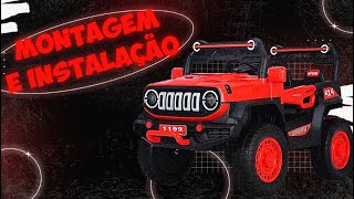 Montagem Rápida e Fácil do Carrinho Infantil Elétrico Guia Passo a Passo para Instalação [upl. by Fiora]