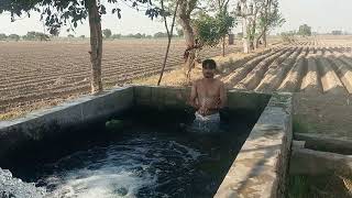 desi boy 🥵 Tubewell swimming in village [upl. by Atwekk]