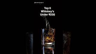 Indian Whiskey’s under ₹200 🥃 whiskey ytshorts [upl. by Prior]