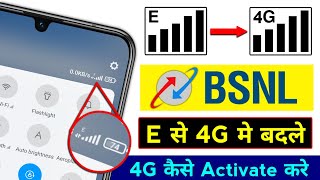 BSNL E Network Problem  Bsnl internet not working  Bsnl 4g Setting  Bsnl sim E network problem [upl. by Yecak]