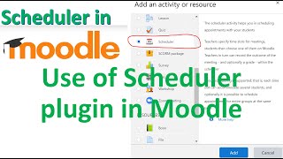 Appointment Scheduler in Moodle Online Viva or Interview with Students [upl. by Ardy227]