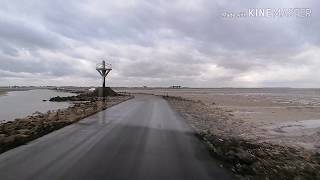 Le passage du Gois en Vendée avec un camping car de 1988 [upl. by Ehtiaf]