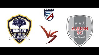 Oaks FC B13 EA vs Albion Santa Ana B13 EA  EA League [upl. by Aia95]