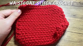 How to Waistcoat stitch crochet crochettutorial waistcoat foryou crocheters fypシ゚viral fyp [upl. by Cirnek]