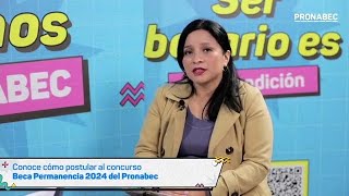 Todos los detalles del concurso BecaPermanencia 2024 del Pronabec [upl. by Holds15]