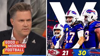 GMFB quotBills are best team in NFLquot  Kyle Brandt excited Josh Allen hand Chiefs first loss of season [upl. by Asilak]