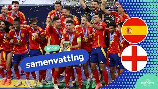 INVALLER schiet SPANJE naar de TITEL🇪🇸🏆  samenvatting Spanje  Engeland  EURO2024 [upl. by Anoval300]