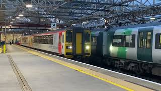 153922 and 153362 roars out of Crewe platform 8 bound for Shrewsbury 140924 [upl. by Letreece845]