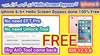 IPhone 6 IOS 1256 Free Untethered Icloud Bypass 2023  No need EFTUnlock tool  Free Free Free [upl. by Markland]