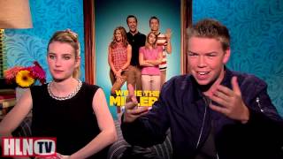 WERE THE MILLERS interview Will Poulter amp Emma Roberts [upl. by Notanhoj]