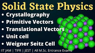 SSP02  Crystal Structure  Bravais Lattice  Lattice Parameters  Wigner Seitz Cell  Nitin [upl. by Spieler]