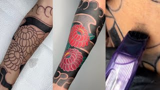 Full Sleeve Japanese Tattoo Time Lapse [upl. by Donatelli]