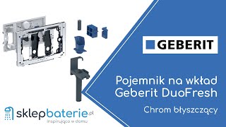 Pojemnik na kostki toaletowe do spłuczki Sigma 12 cm CHROM GEBERIT 115062211  SklepBateriepl [upl. by Desimone]