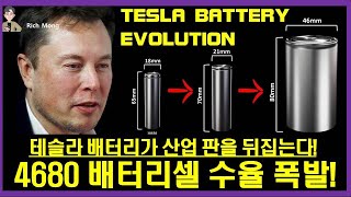 4680 배터리셀 수율 폭발 테슬라 배터리가 산업 판을 뒤집는다 Tesla 4680 Battery Cell Enhancement [upl. by Peltier520]