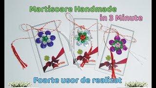 Martisoare Handmade Cum sa faci un martisor in 3 minute 10 [upl. by Razaile304]