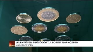 Erősödött a forint [upl. by Aisetra]