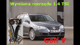 Wymiana rozrządu 14 TSI Golf V [upl. by Damalus660]