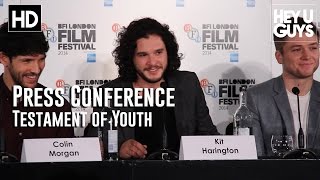 Testament of Youth Press Conference in Full  Kit Harington  Colin Morgan HD [upl. by Renmus]