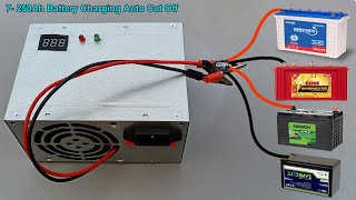 12V Battery Charging Auto Cut Off  250Ah 200Ah 150Ah 100Ah 40Ah 7Ah Battery Charging AutoCut [upl. by Constantino]