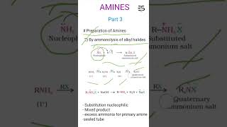 Ammonolysis of alkyl halides  preparation of amines amines class 12  edushots [upl. by Ueih]