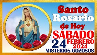 SANTO ROSARIO DE HOY SABADO 24 DE FEBRERO DE 2024 🌹 Misterios GOZOSOS 🌹 SANTO ROSARIO MEDITADO 🌹 [upl. by Yras]