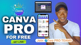 Join Two Canva Pro Team Link At Once  Getting Two Canva Pro FREE Invite Links TODAY 2024 [upl. by Gudren]