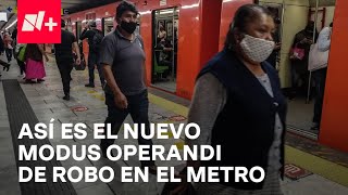 Usuarios del Metro CDMX denuncian nuevo modus operandi de robo  Despierta [upl. by Ahras]