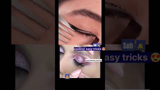 Eyeliner hacks vs professional eyelinerhooded eyes eyeliner [upl. by Atteloiv499]