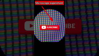 Mobile display under microscope microscopeexperiments youtubeshorts [upl. by Niamert]